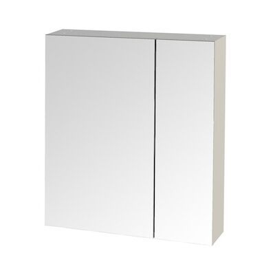 Spiegelkast Tiger S-line 60 cm Met 2 Deuren Hoogglans Wit