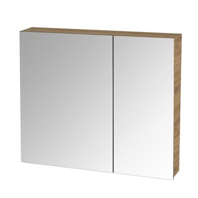 Spiegelkast Tiger S-line 80 cm Met 2 Deuren Chalet Eik