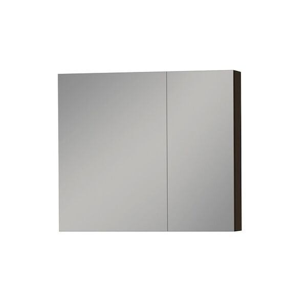 Spiegelkast Tiger S-line 80 cm Met 2 Deuren Mat Zwart