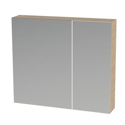 Spiegelkast Tiger S-line 80 cm Met 2 Deuren Naturel Eik