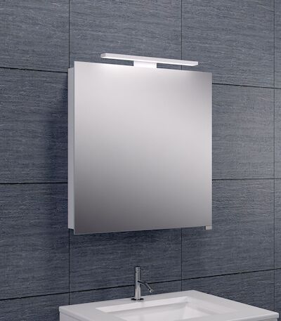Spiegelkast Wiesbaden met Led Verlichting 60×60 Aluminium