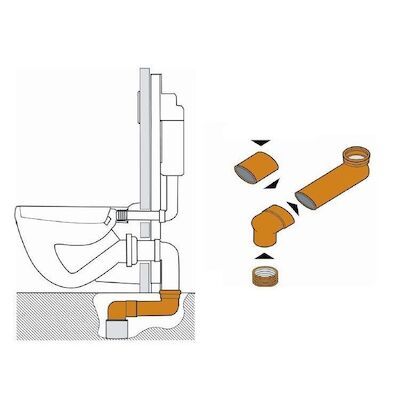 Sprongbocht Wiesbaden 72mm ⌀ 9/11 verstelbaar 14.5 – 34.5cm