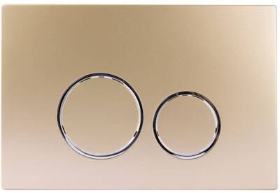 StarBlueDisc Doppio 40 bedieningspaneel champ gold/glans chroom voor Geberit Sigma 12cm (UP320)