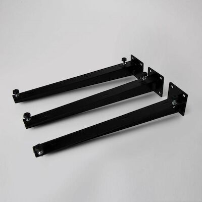 Steunenset Gecoat tbv Palermo 140-160 cm Zwart