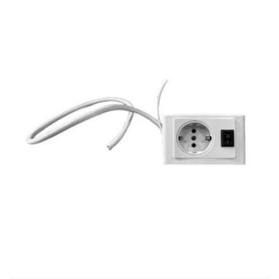 Stopcontact Met Schakelaar Opbouw T.b.v. Spiegelkast Wit