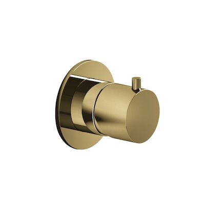 Stopkraan Hotbath Cobber Inbouw Thermostaat Gepolijst Messing (excl. inbouwdeel) Living Colours