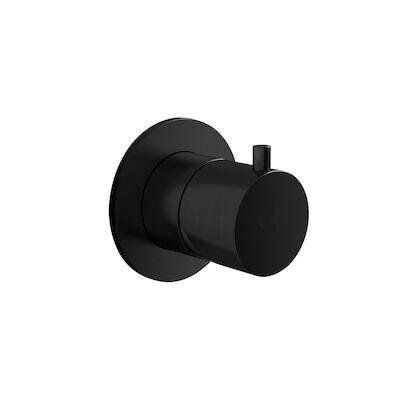 Stopkraan Hotbath Cobber Inbouw Thermostaat Mat Zwart (excl. inbouwdeel)