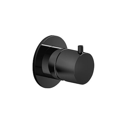 Stopkraan Hotbath Cobber Inbouw Thermostaat Zwart Chroom (excl. inbouwdeel)