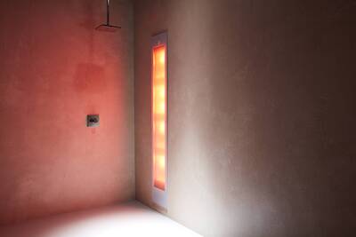 Sunshower Deluxe inbouw met infrarood en UV-licht white