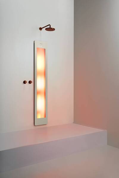 Sunshower One L inbouw met infrarood sand white