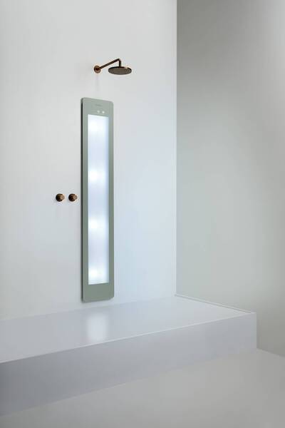 Sunshower Plus L inbouw met infrarood en UV-licht organic grey