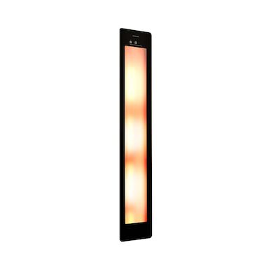 Sunshower Plus L Round Infrarood en UV-licht 185×33 cm Inbouw – Opbouw vlak of hoek Black