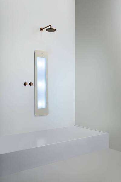 Sunshower Plus M inbouw met infrarood en UV-licht sand white