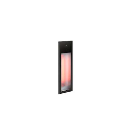 Sunshower Pure 2.0 Black Infrarood Inbouwapparaat 19.9×61.9×10 cm Half Body Aluminium Zwart
