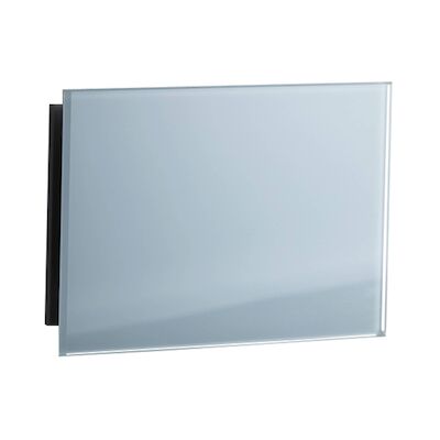 Sunshower Ventilatierooster Rechthoek 11×5 cm Wit Glas (2 stuks)