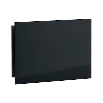 Sunshower Ventilatierooster Rechthoek 11×5 cm Zwart Glas (2 stuks)