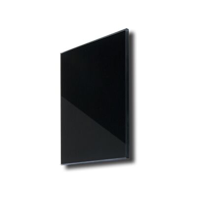 Sunshower Ventilatierooster Vierkant 13×13 cm Zwart Glas (2 stuks)