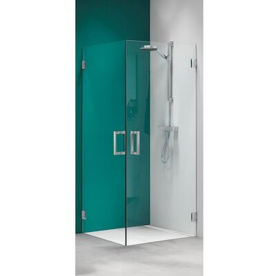 Swingdeur Sealskin 'I AM' 100×200 cm Chroom/Zilver Helder + Antikalk