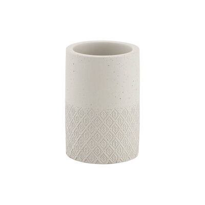 Tandenborstelhouder Sapho Afrodite Vrijstaand 11.5×7.6 cm Beton Beige