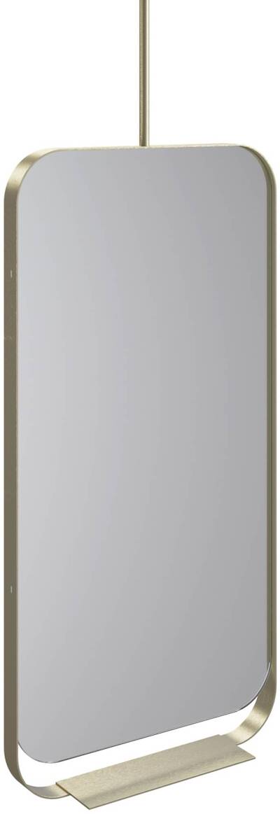 Thebalux Contour Spiegel met planchet 50×15,2×100 cm Messing