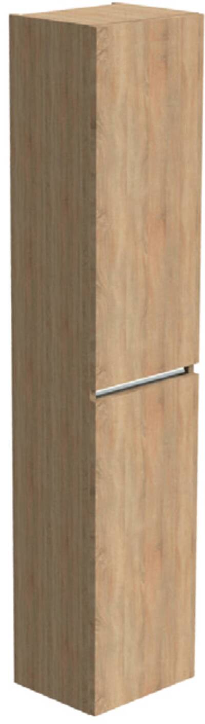 Thebalux Nuance Hoge Kast Links 35x35x165 cm Wit Glans
