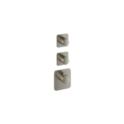Thermostaat Hotbath Gal High Flow met 2 Stopkranen Geborsteld Nikkel PVD
