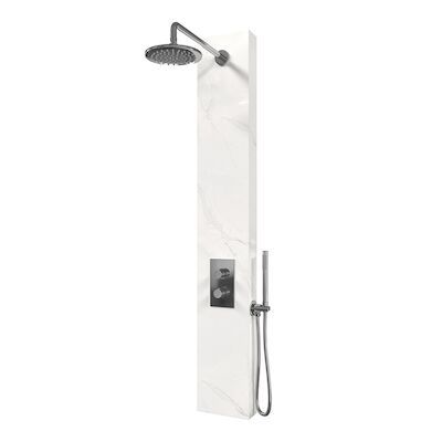 Thermostatisch Douchepaneel Brauer Chrome Edition Calacatta Gold Set 01