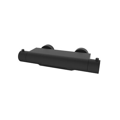 Thermostatische Badmengkraan BWS Waterval Mat Zwart