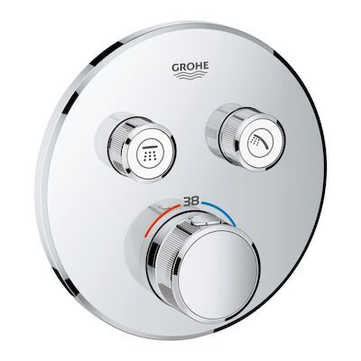 Thermostatische Douchekraan Grohe Grohtherm Smart Control met Omstelling Supersteel