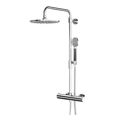 Thermostatische Regendoucheset Lagoo Garda met Handdouche Rond Chroom