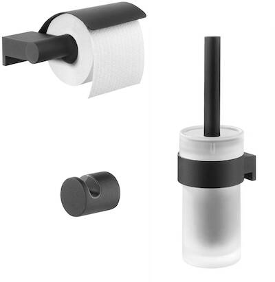 Tiger Bold toiletaccessoires set 3-delig hangend Zwart