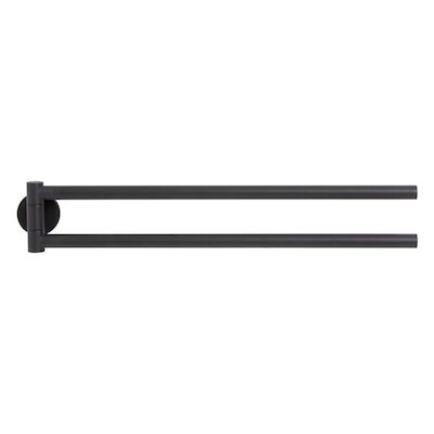 Tiger Noon Handdoekenrek 2 armig Mat Zwart 5x8x45