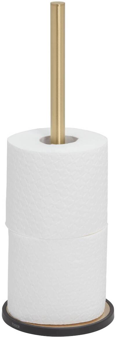 Tiger Tune reserverolhouder 12,6×12,6×35,6cm messing geborsteld/zwart
