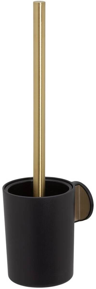Tiger Tune toiletborstel met houder hangend 9,6×12,1×38,2cm geborsteld metaal/zwart
