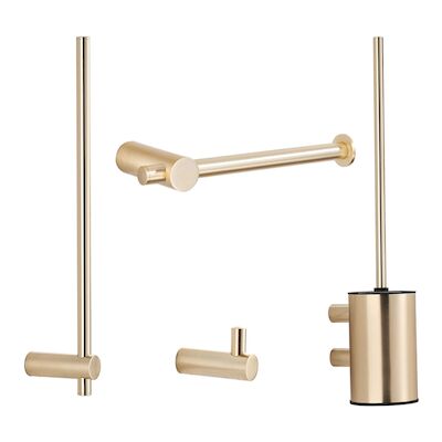 Toiletaccessoires Set BWS Academy Geborsteld Messing