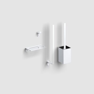 Toiletaccessoire-set Clou Fold Mat Wit