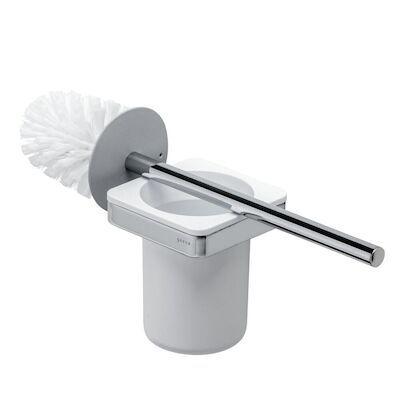 Toiletborstel met Houder Geesa Frame Wit Chroom