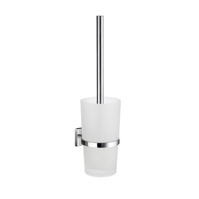 Toiletborstel met Wandhouder Smedbo House Melkglas Chroom