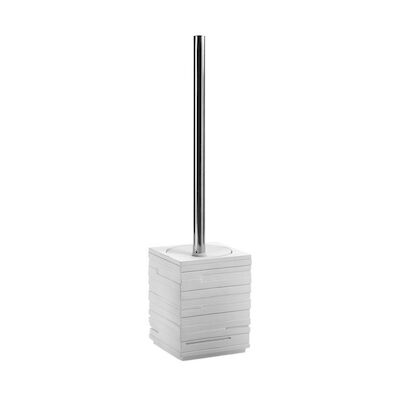 Toiletborstelhouder Sapho Quadrotto Vrijstaand 38×9.5 cm Polyresin Wit
