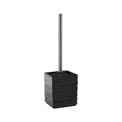 Toiletborstelhouder Sapho Quadrotto Vrijstaand 38×9.5 cm Polyresin Zwart