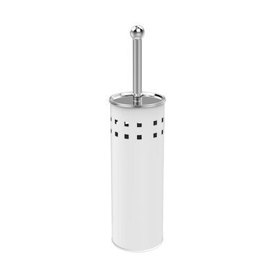 Toiletborstelhouder Sapho Simple Line Vrijstaand 28×10 cm Wit