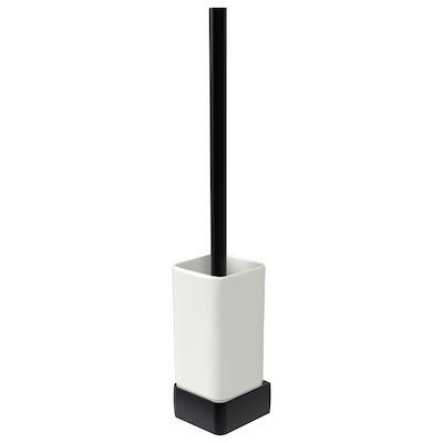 Toiletborstelset Haceka Aline Black 41,4 cm Aluminium Mat Zwart