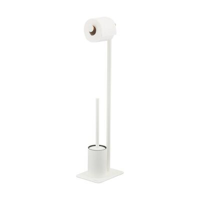 Toiletbutler – Toiletrolhouder / Toiletborstel met houder vrijstaand Sealskin Brix Wit