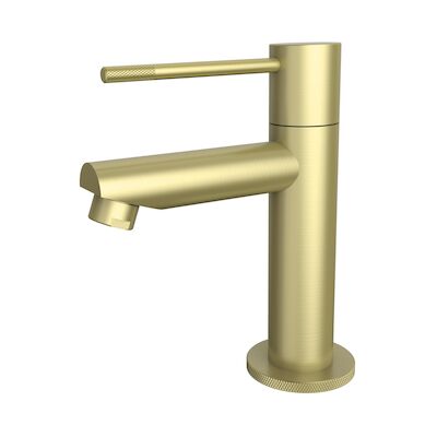 Toiletkraan Best Design Nancy-Ribera Uitloop Recht 14 cm 1-hendel Mat Goud
