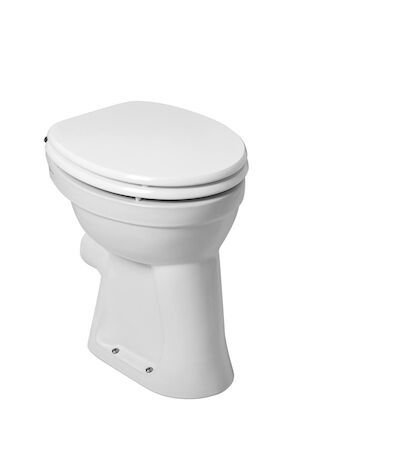 Toiletpot Wiesbaden Staand verhoogd +6 PK Wit