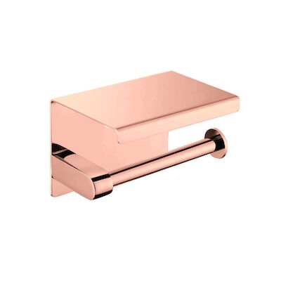 Toiletrolhouder Best Design Lyon Telefoonhouder 13.5×10 cm Mat Rose Goud