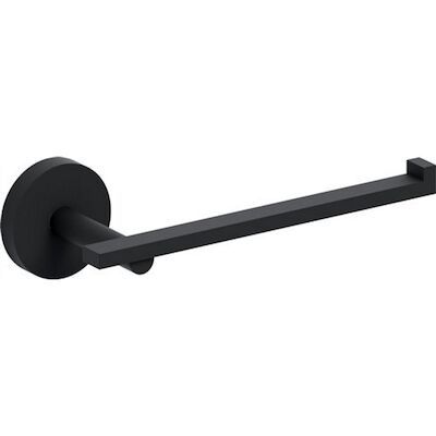 Toiletrolhouder Clou Flat Zonder Klep 16.5cm Poedercoating Mat Zwart