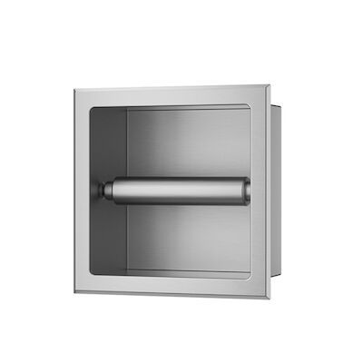 Toiletrolhouder Inbouw Wiesbaden Rocko Zonder Klep RVS