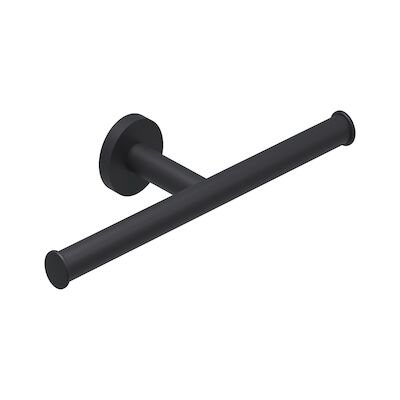 Toiletrolhouder IVY Dubbel Mat Zwart PED