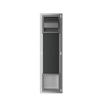 Toiletrolhouder met Klep en Reserverolhouder Inbouw BWS Milan Gunmetal
